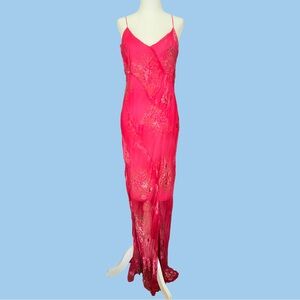 Y2K floral silk slip dress - ethereal/fairy/mermaid style